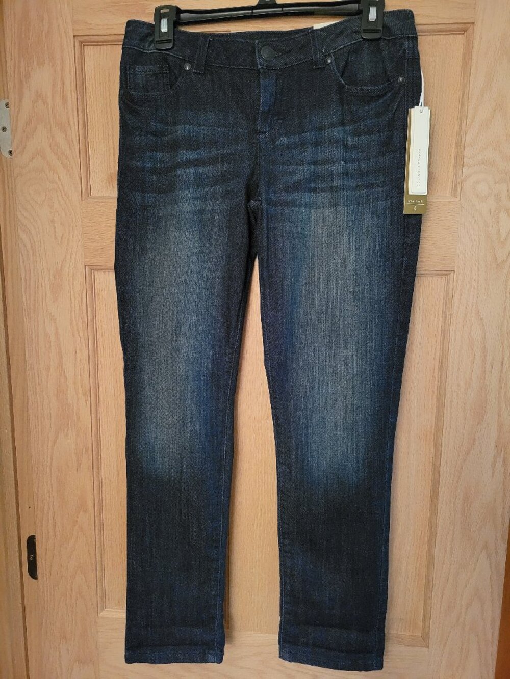 NEW LAUREN CONRAD THE ROLL CUFF JEANS DARK WASH SIZE 4